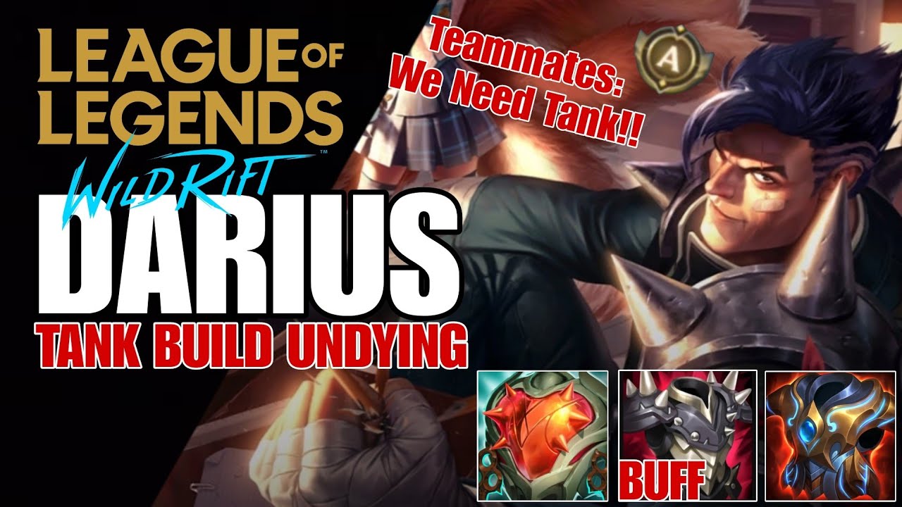 WILD RIFT: ( SEASON 13 ) DARIUS TRYING FULL BUILD TANK IS PERFECTLY WORK