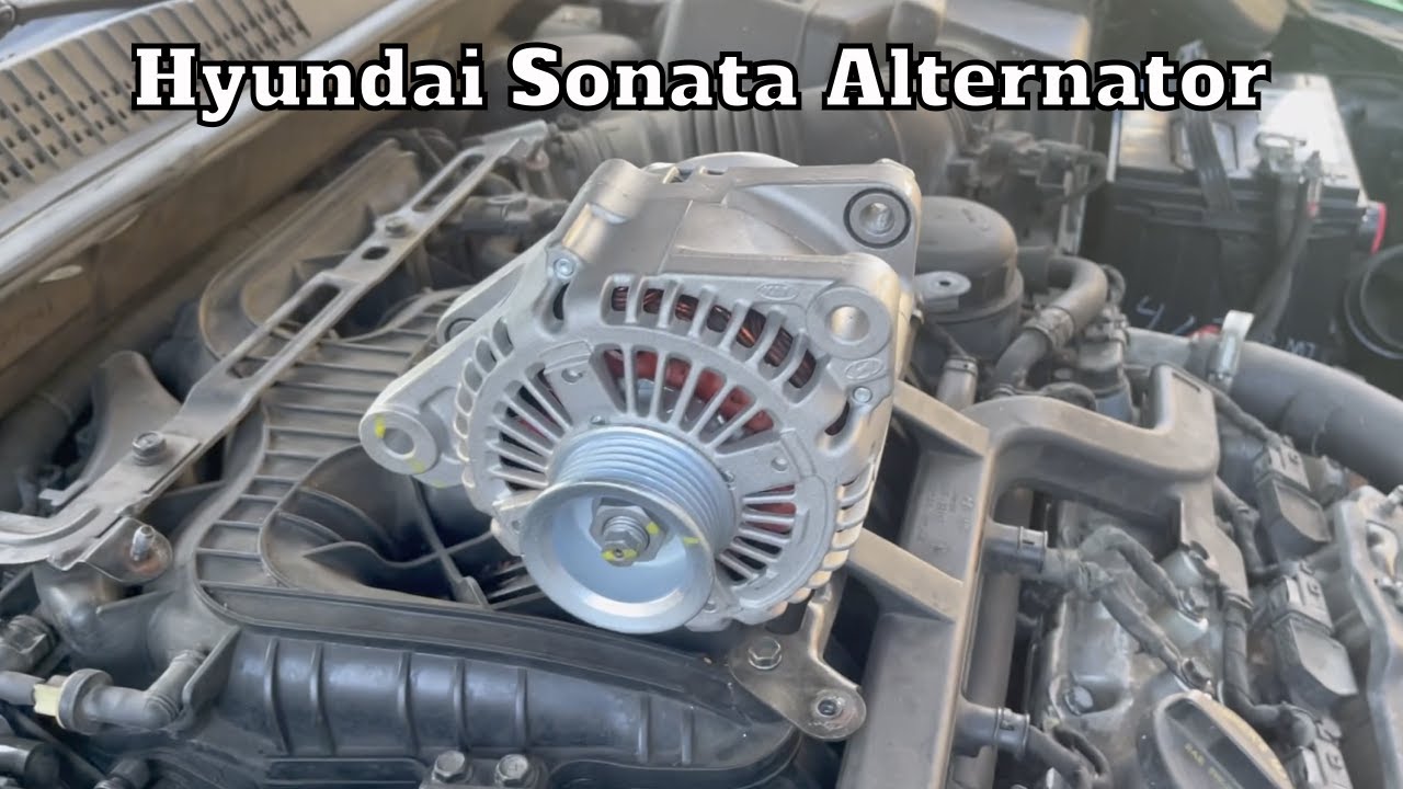 Как заменить генератор на Hyundai Sonata v6 3.3l 2006 - 2008 годов выпуска