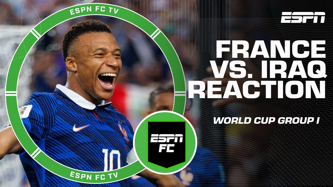 Реакция на дубль Килиана Мбаппе в победном матче Франции против Ирака | ESPN FC