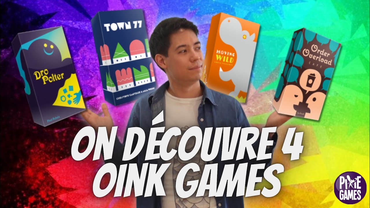 Découverte de 4 Oink Games ( Dro Polter, Moving Wild, Order Overload Cafe, Town 77)