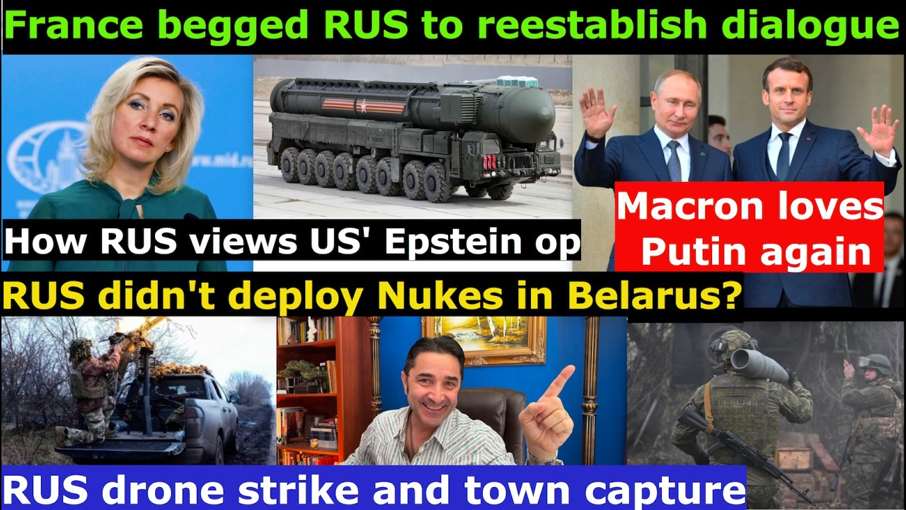 France renews contact with RUS.Macron urges Europe to contact Putin.RUS lied about Nukes in Belarus?