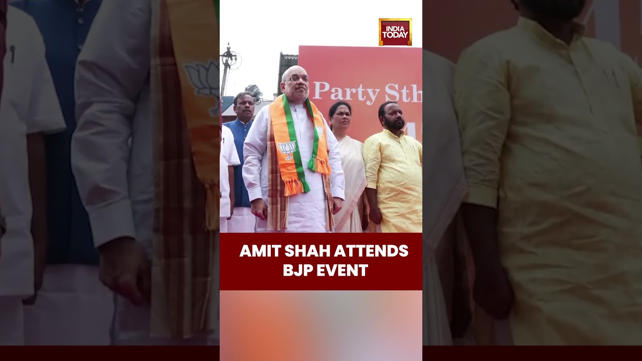 Amit Shah Attends BJP Foundation Day Event at Thiruvananthapuram Office