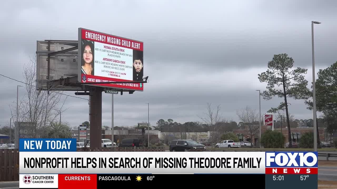 Billboards seek information on missing Theodore family
