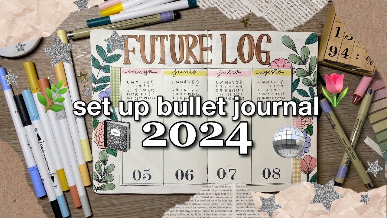 ✨Set up Bullet Journal 2024 🎧 ft. Ohuhu Markers