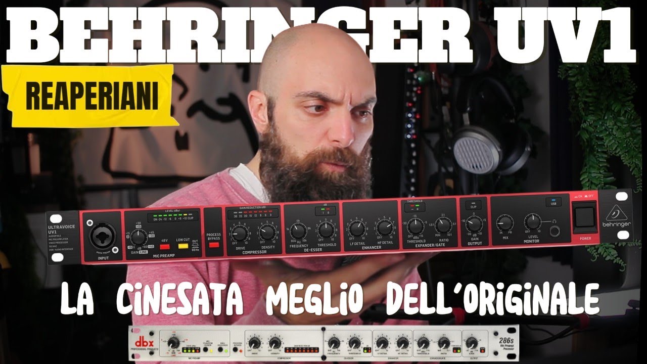 Behringer UV1: Preamplificatore, Compressore, De-Esser, USB... Tuttofare? Migliora Audio Twitch/OBS