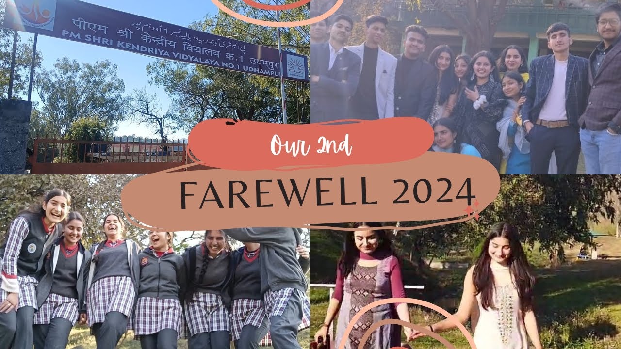 2nd farewell vlog 2k24 !! kv 1 (Udhampur) !! last day of school 🥹❤️