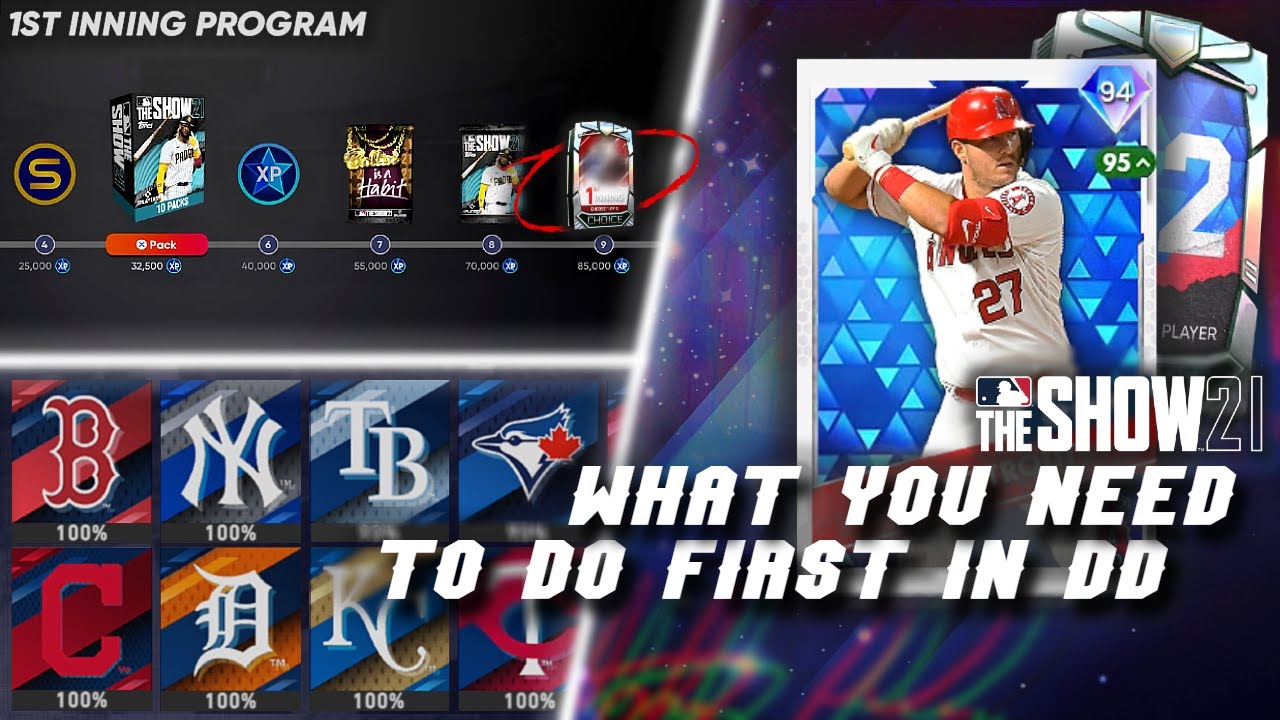 The FIRST Things To Do In MLB The Show 21! Get FREE Diamonds And Packs Fast! MLB 21 Diamond Dynasty