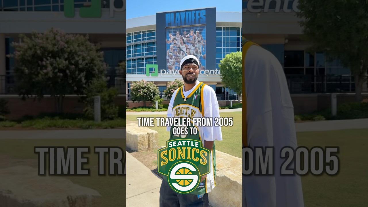 The time traveler goes to the Seattle SuperSonics nba Finals Game in 2025