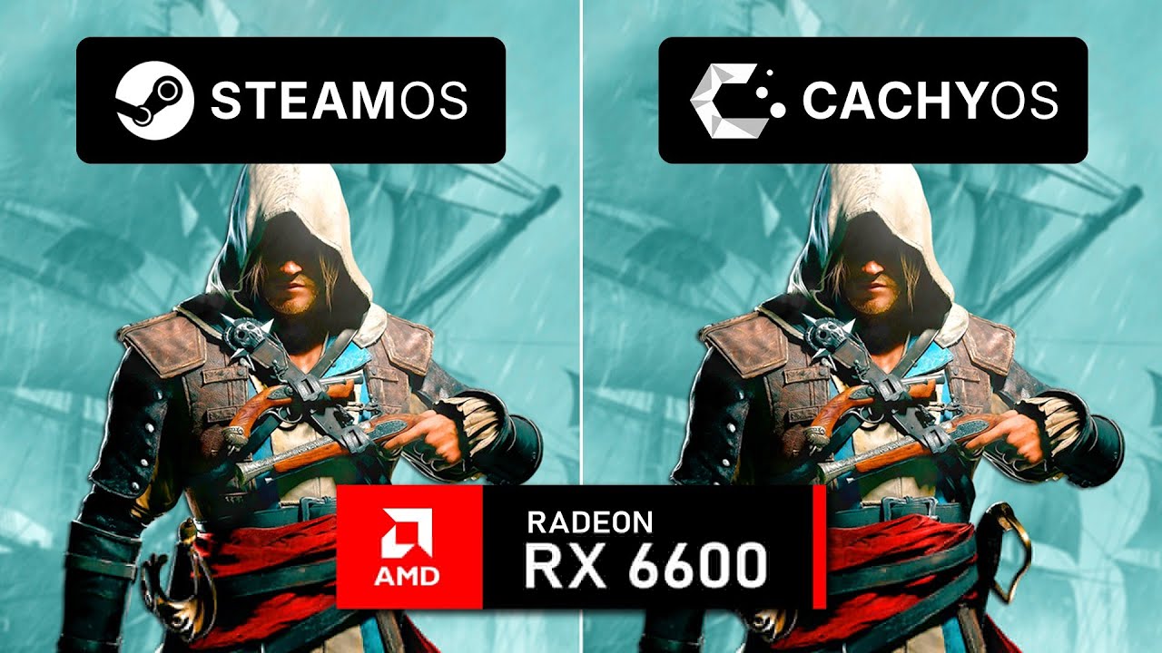 SteamOS vs CachyOS (RX 6600) 1440p + FSR 4.1 Performance Test