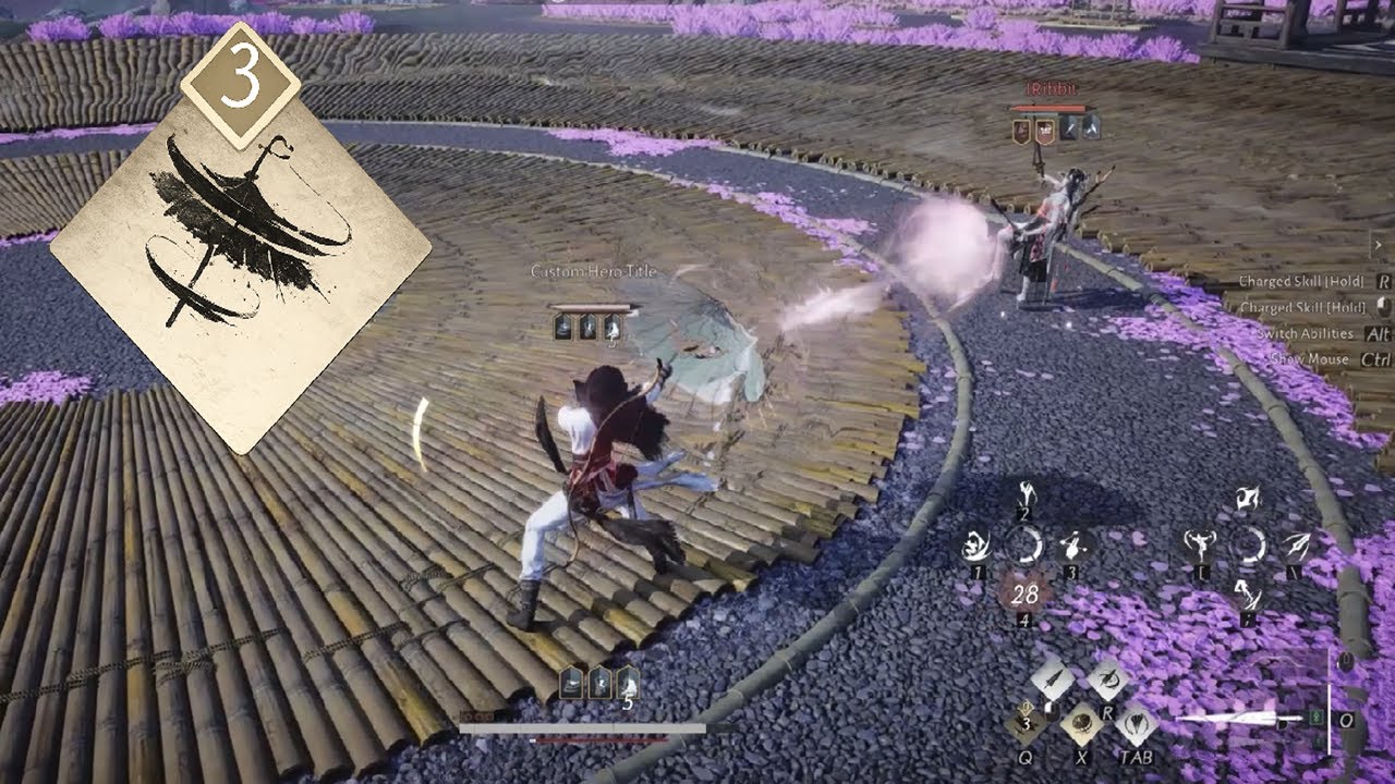 T6 Fan Umbrella  || Where Winds Meet PVP