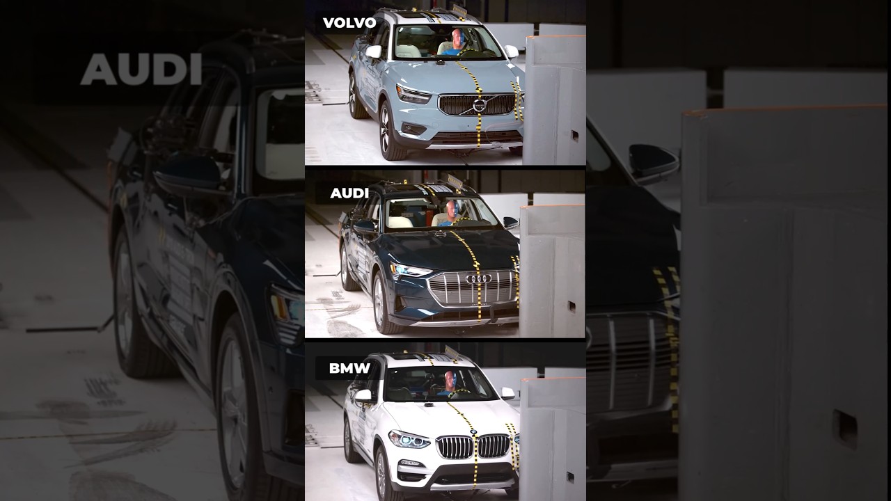 Volvo vs Audi vs BMW &ndash; Brutal 40mph Crash Test Showdown!
