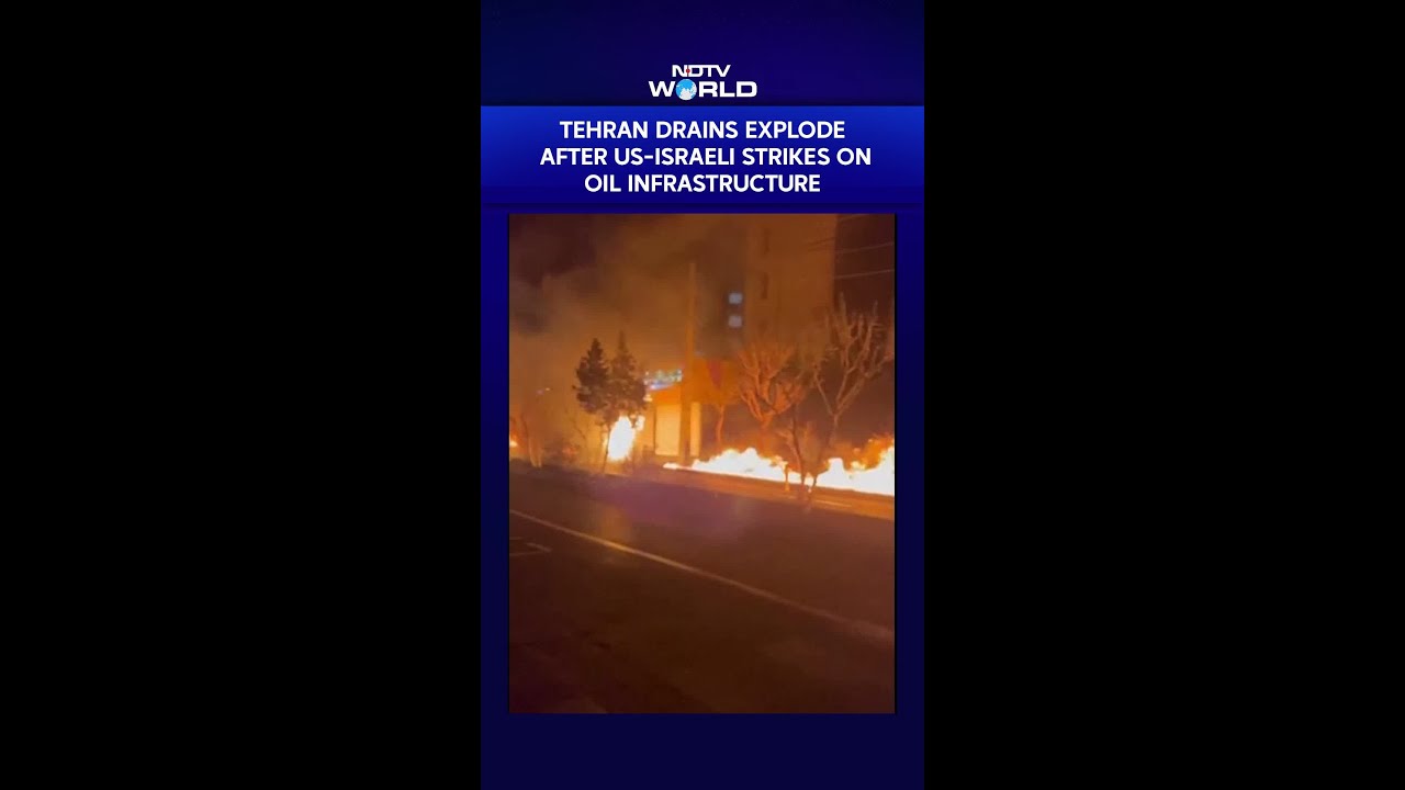 US-Israel Attacks Iran | Tehran Drains Explode After US-Israeli Strikes On Oil Infrastructure
