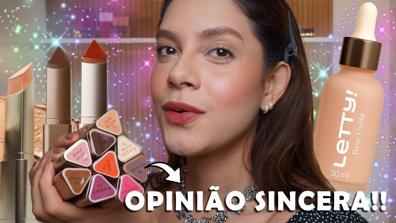 NOVOS STICKS da OC&Eacute;ANE (BLUSH, BRONZER e ILUMINADOR) + RESENHA da BASE FLU&Iacute;DA da LETTY COSM&Eacute;TICOS!! 