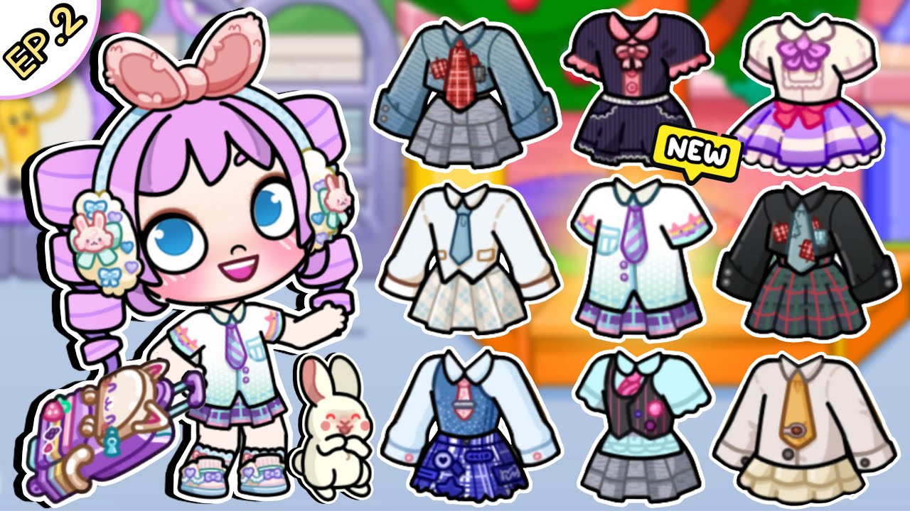 แต่งตัวชุดนักเรียนน่ารักๆ ไปกับพี่โพนี่และบุ๊บบิ๊บ EP.2 FREE STUDENT UNIFORM IN AVATAR WORLD