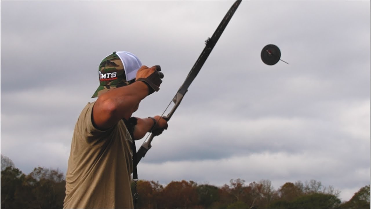 tips and tricks on moving archery targets - MTS archery disc thrower