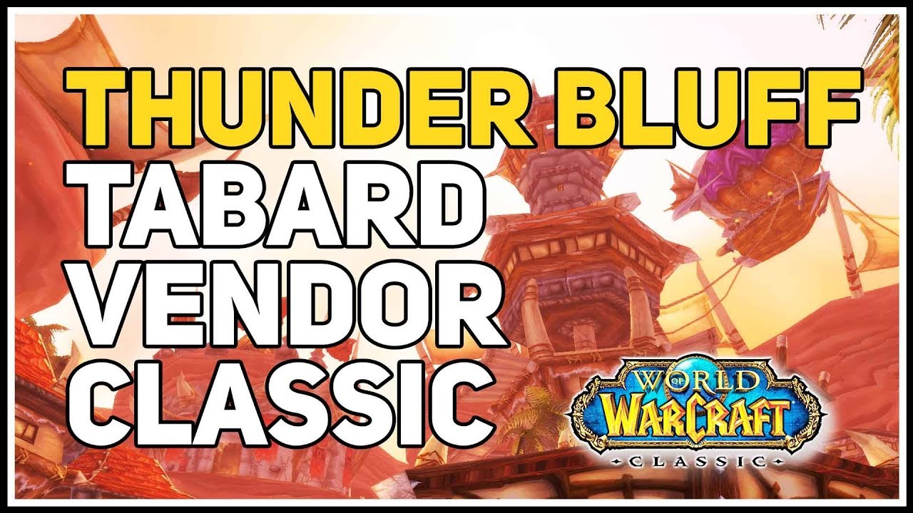 Thunder Bluff Tabard Vendor WoW Classic