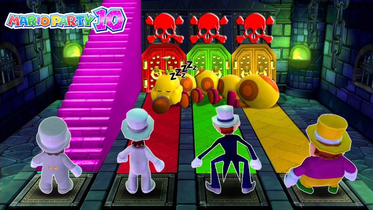 Mario Party 10 - Mario vs Waluigi vs Luigi vs Wario (Master CPU)