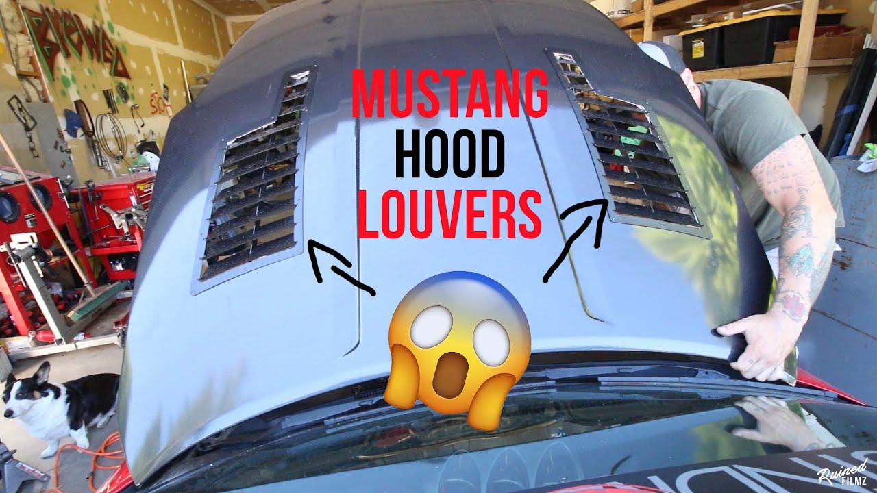 Mustang GT350 Hood Louvers Installed On 350z!!!!
