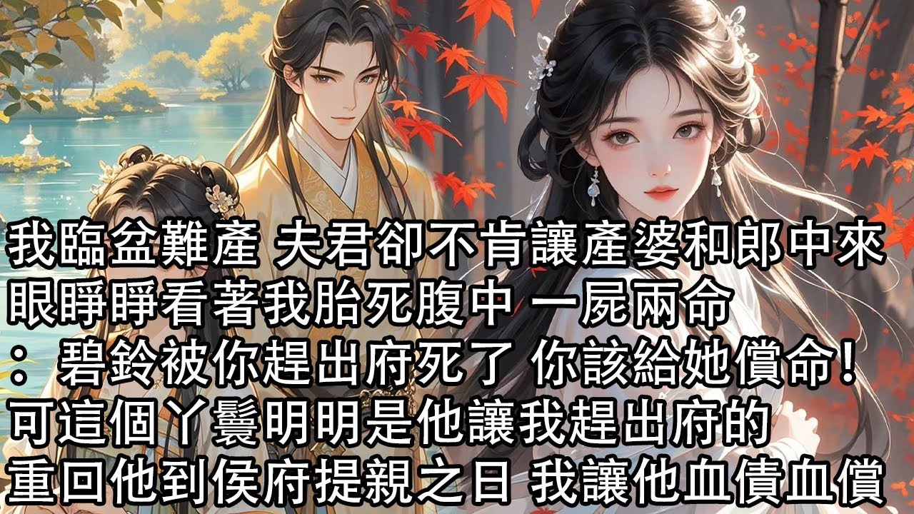 【完結】我臨盆難產 夫君卻不肯讓產婆和郎中來，眼睜睜看著我胎死腹中 一屍兩命：碧鈴被，趕出府死了 你該給她償命！可這個丫鬟明明是他讓我趕出府的，重回他到侯府提親之日 我讓他血債血償