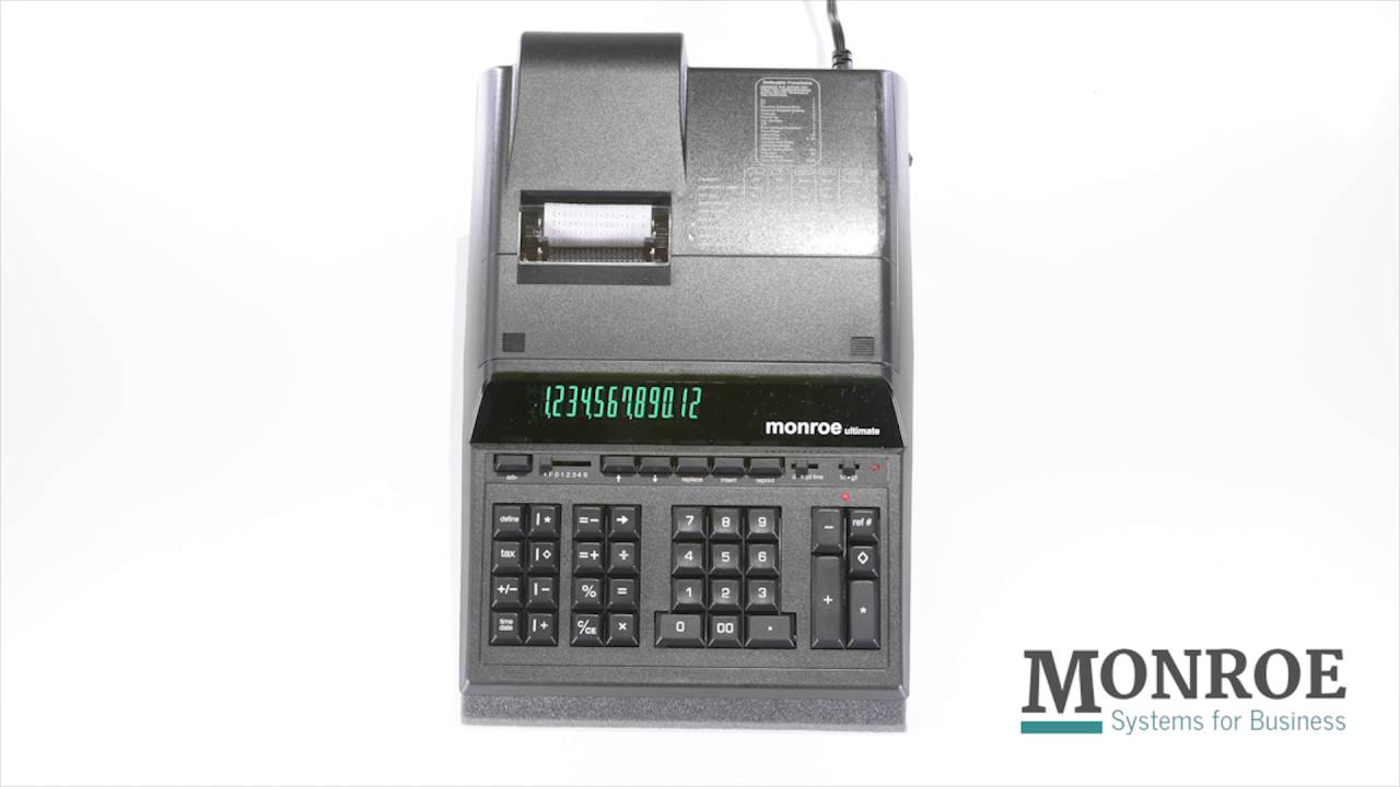 Monroe Ultimate heavy-duty calculator overview