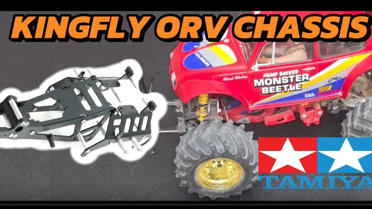 Kingfly ORV Chassis install on a Tamiya Monster Beetle | part 1
