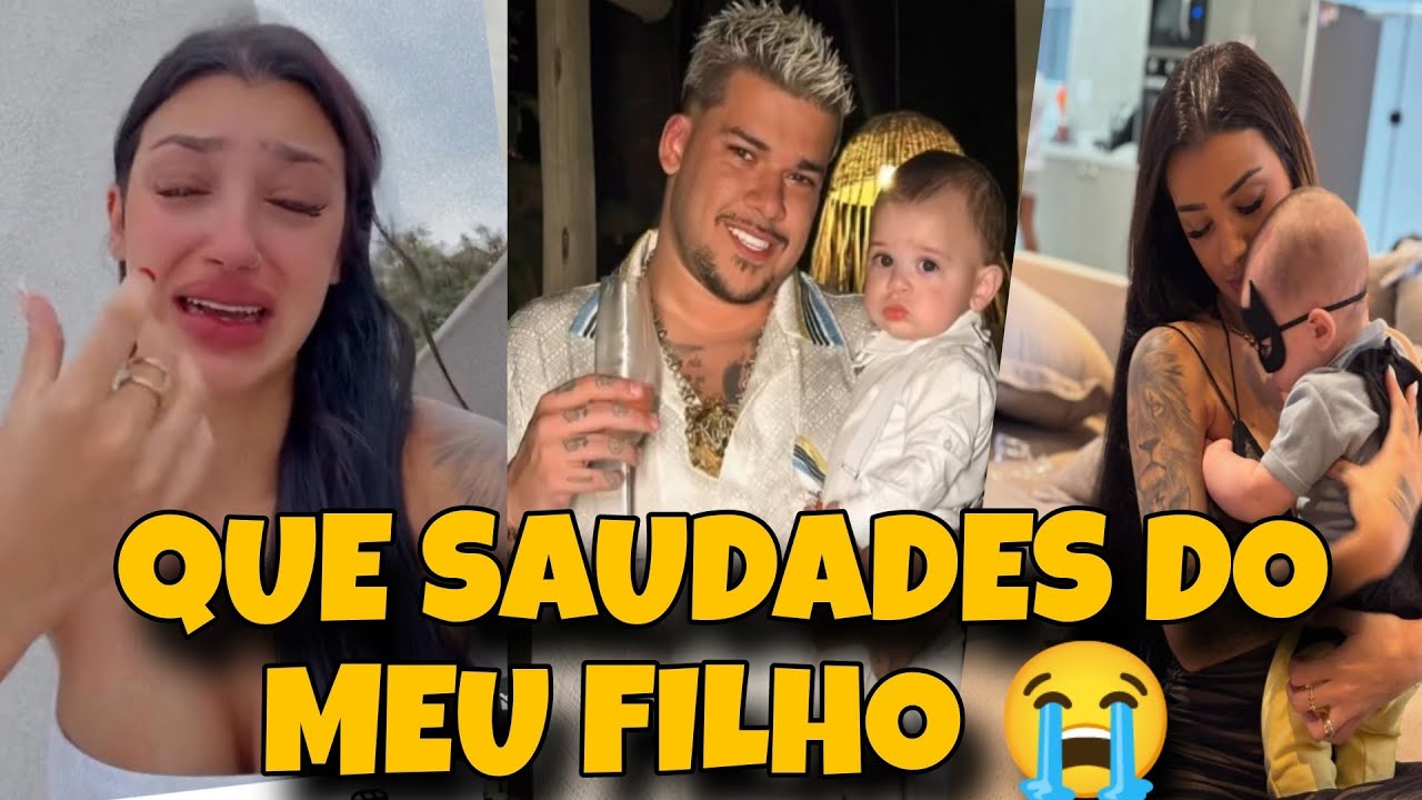 BIA MIRANDA CHORA MUITO COM SAUDADES DO FILHO KALEB