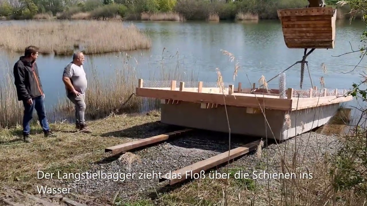 LZR - wir bauen ein Brutfloß für die Flussseeschwalben am Baggersee Hörblach