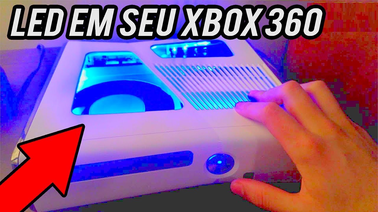COLOCANDO LED INTERNA EM SEU XBOX 360 SLIM, SUPER SLIM E FAT ( TUTORIAL ) !!!