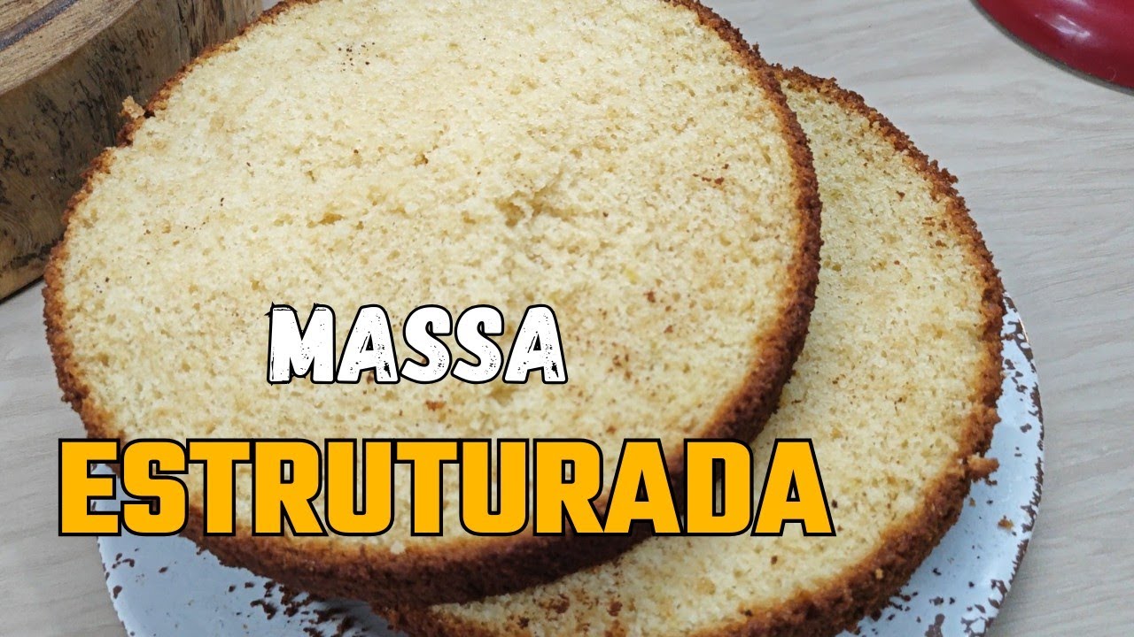 MASSA DE PÃO DE LÓ PROFISSIONAL / Super estruturado e fofinho