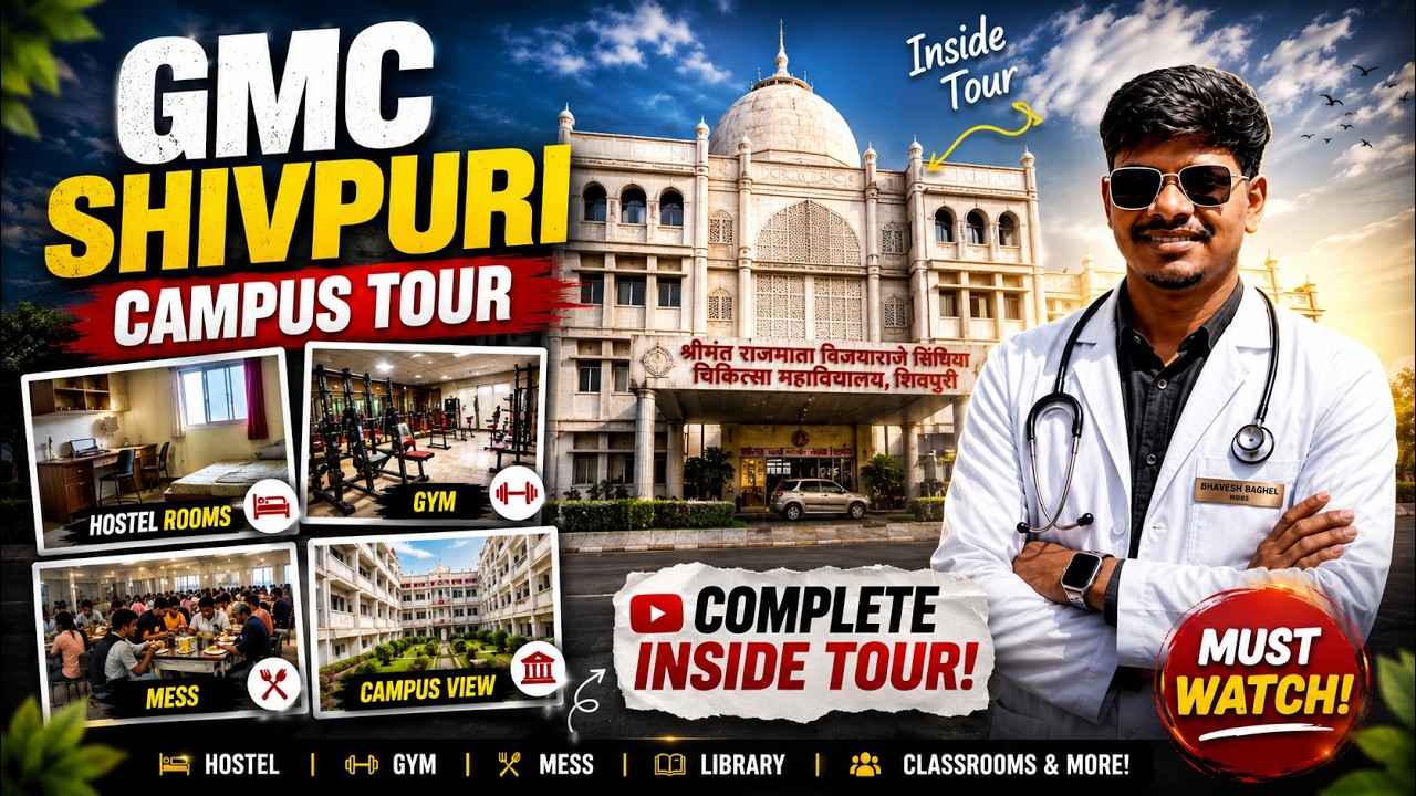 Government Medical College Shivpuri Campus Tour 🏥 | Real MBBS Student Life 2026