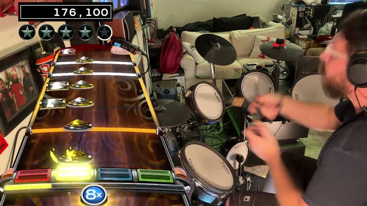 Tom Sawyer (Rush) Drum cover (isolated drums) RB4 chart