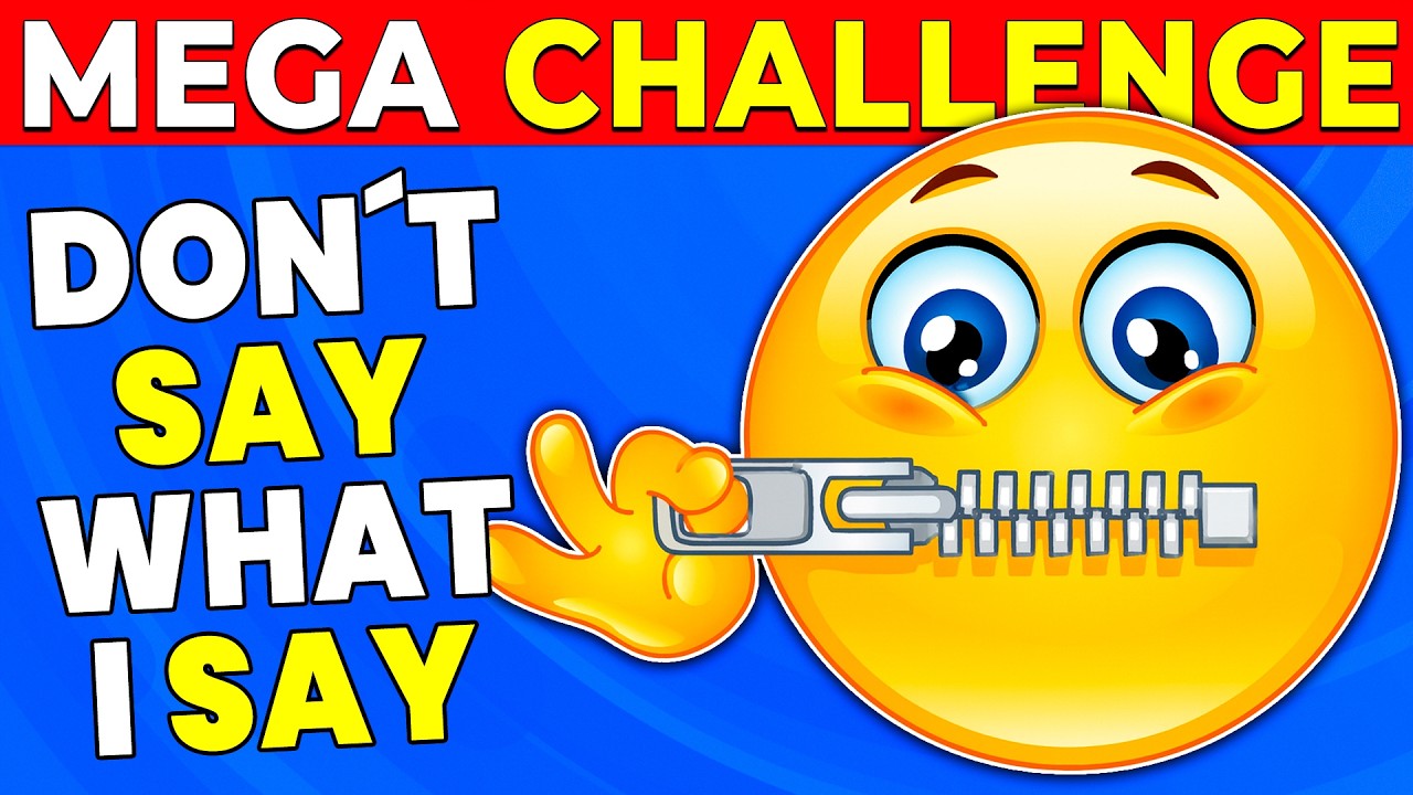 Avoid Saying The Same Thing As Me 🤫🤐 50 Questions - MEGA CHALLENGE 🤔✅ Quizzy