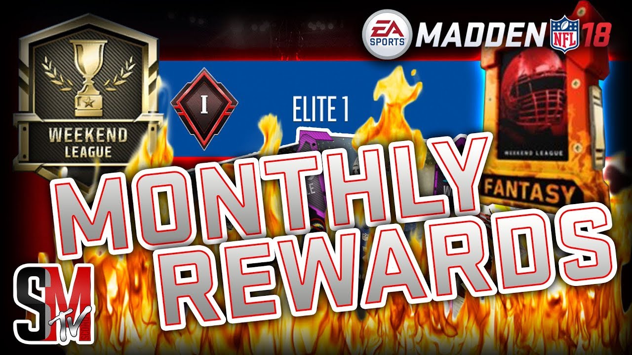 FIRE FANTASY PACK! MONTHLY WEEKEND LEAGUE REWARDS ARE OUT! - MADDEN NFL 18 PACK OPENING