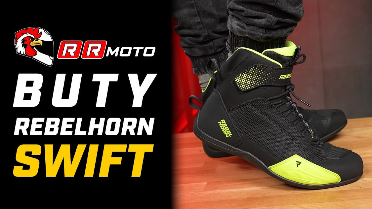 REBELHORN SWIFT - Lekkie, miejskie buty motocyklowe z wentylacją i sportowym stylem
