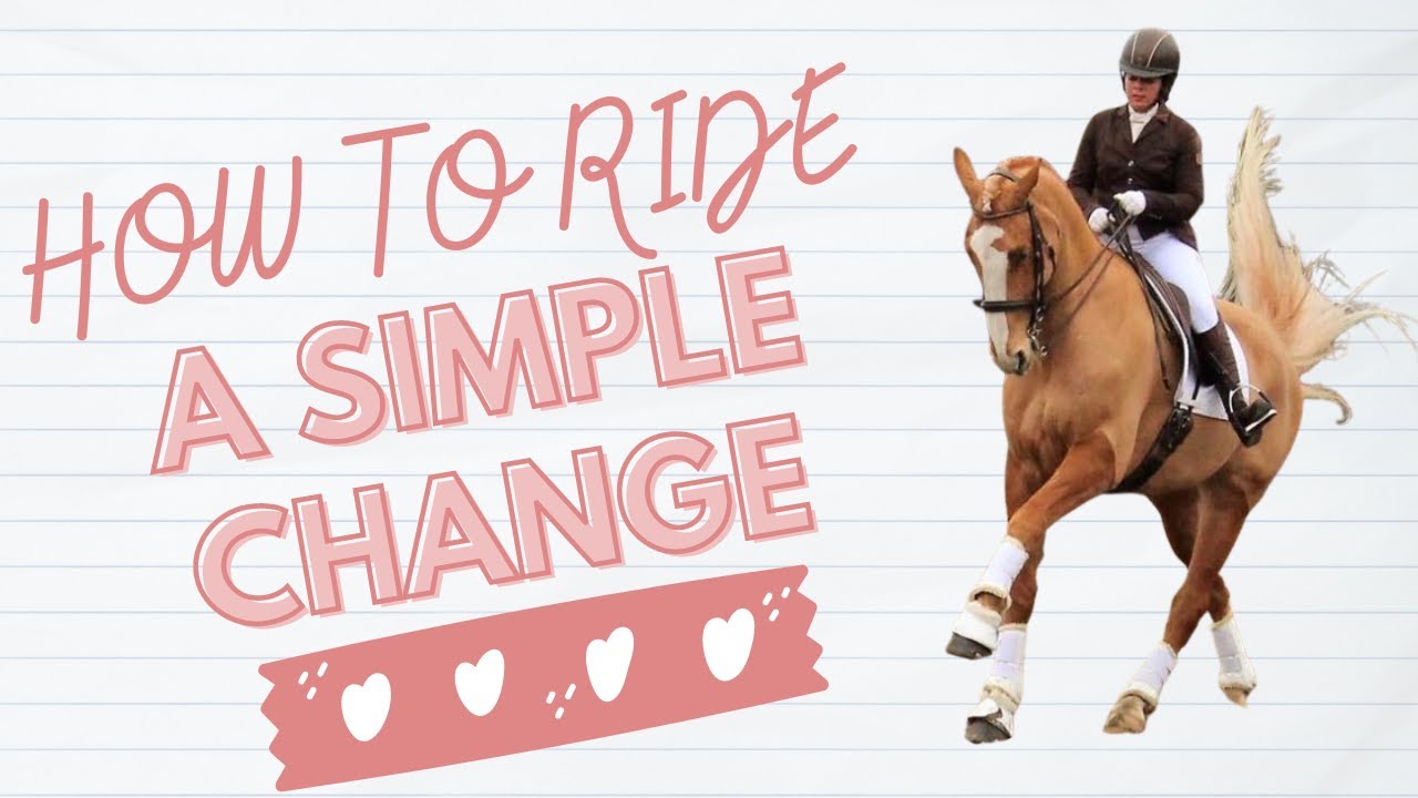 HOW TO RIDE A SIMPLE CHANGE - DRESSAGE TUTORIAL