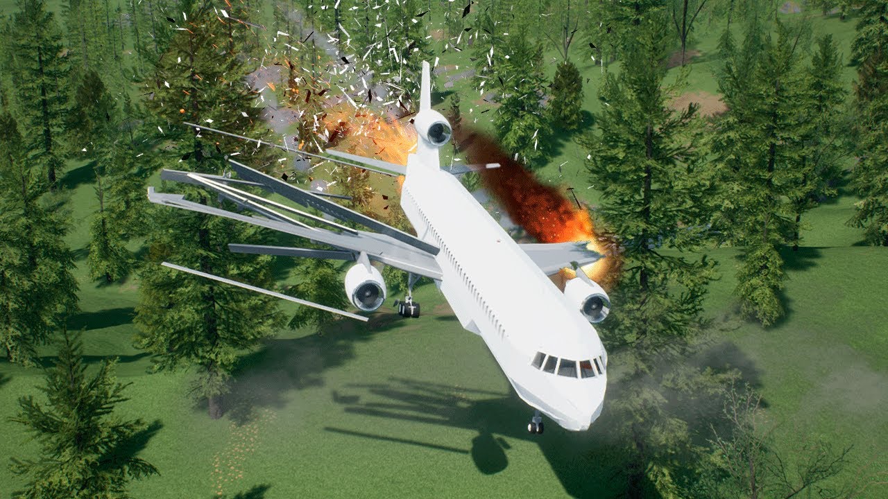 LEGO PLANE CRASHES 14 - Airplane Crash in BRICK RIGS