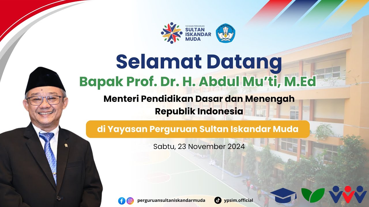 Selamat Datang Prof. Dr. H. Abdul Mu'ti, M.Ed