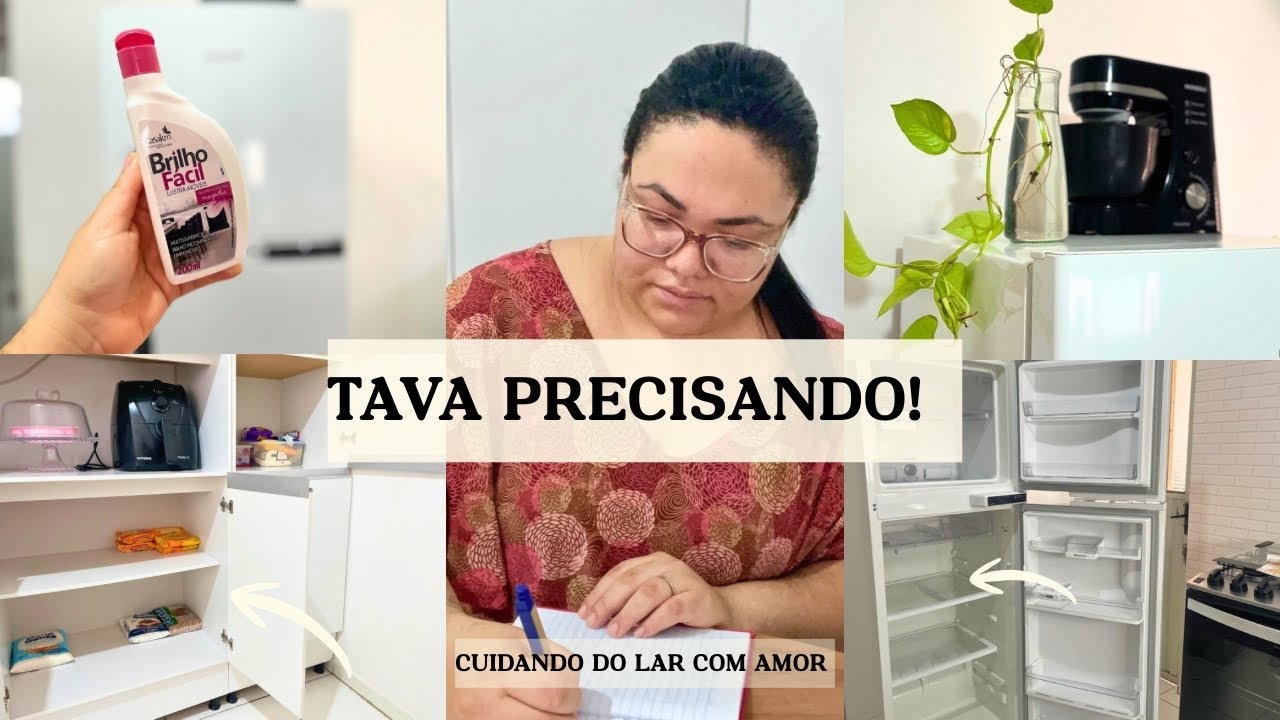 ROTINA REAL | ORGANIZAÇÃO SEM PRESSA | LIMPEZA GELADEIRA E DESPENSA 