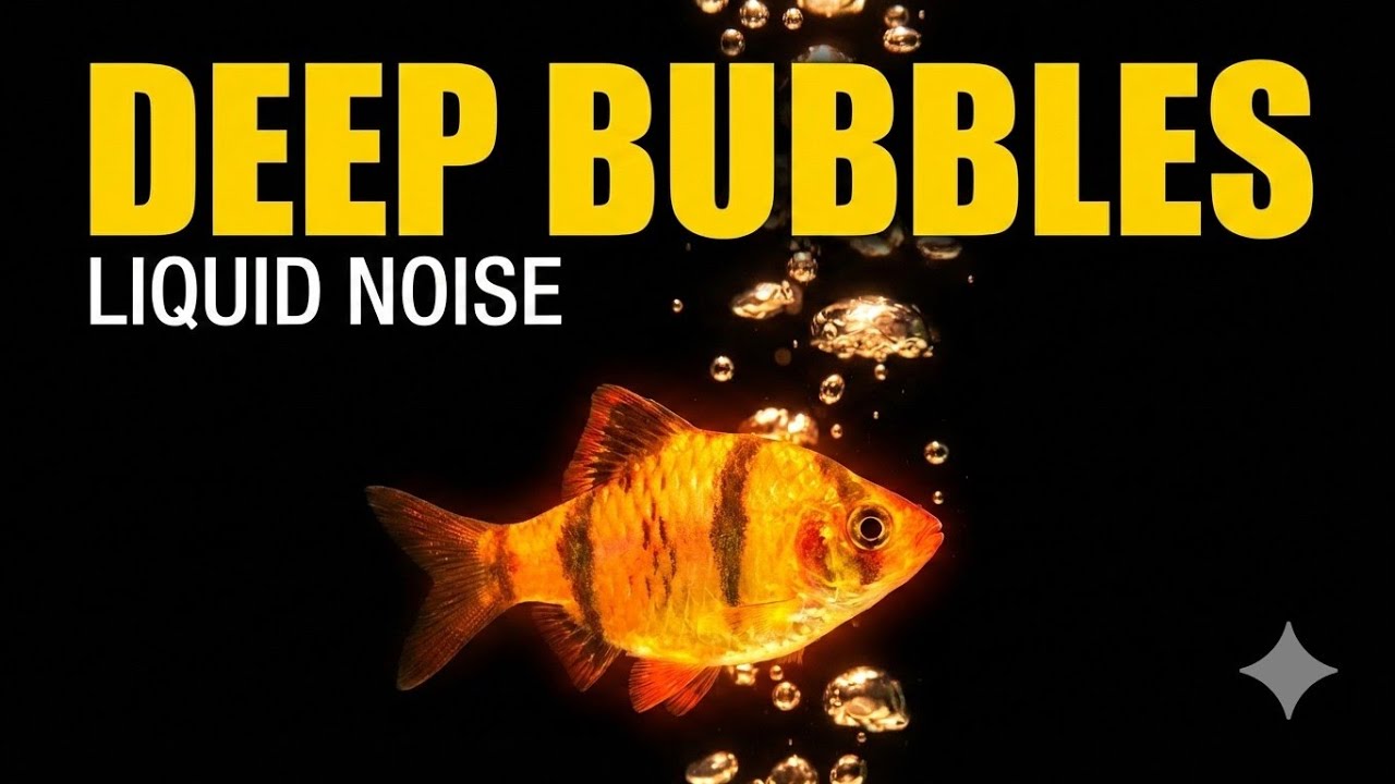 ​1 Hour Deep Sleep Aquarium 🫧 Dark Screen ASMR Fish Tank (No Talking) 4K