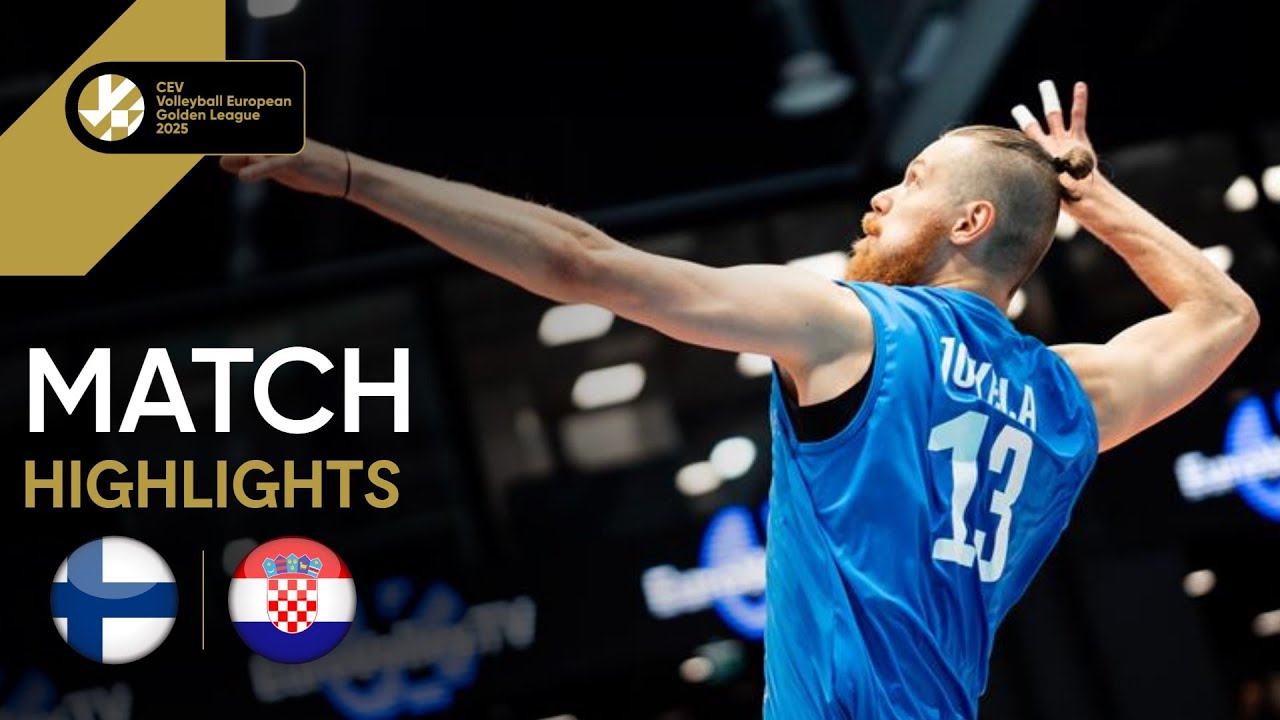 Highlights | Finland vs. Croatia - CEV Volleyball European Golden League 2025 | Men