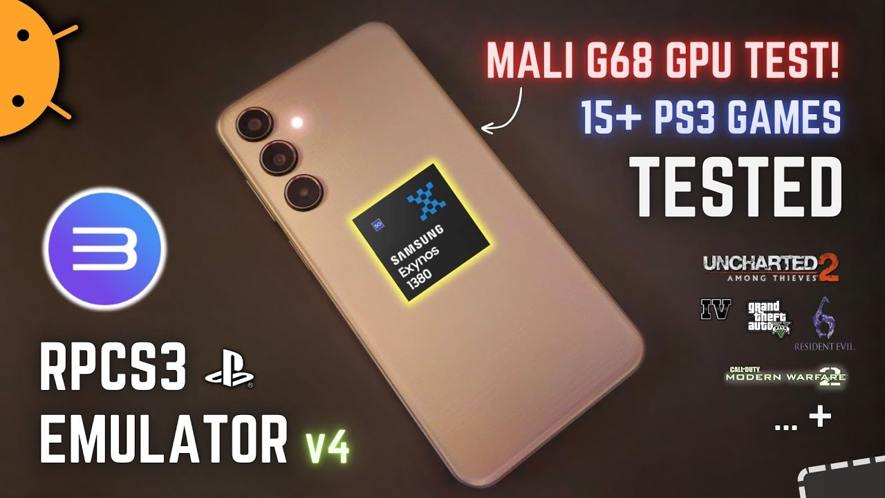 RPCS3 Android Emulator - 15 PS3 Games Tested on Mali GPU!