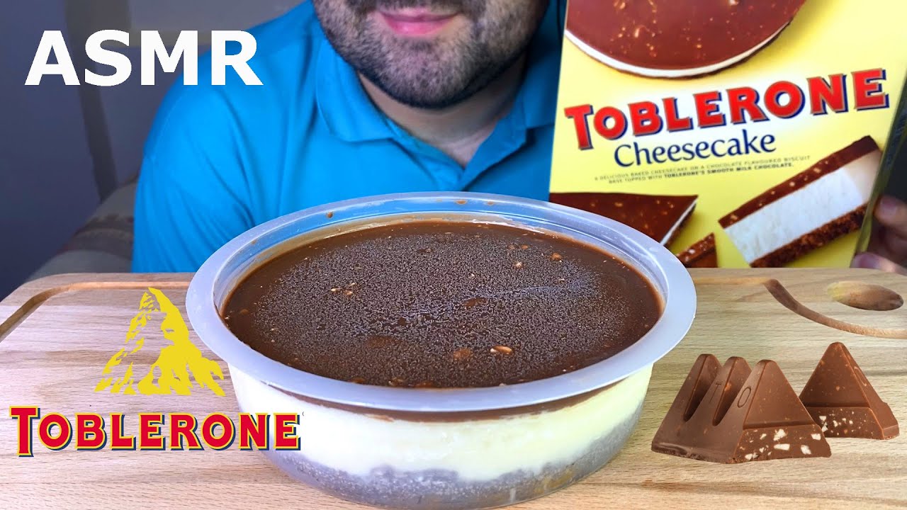 CHOCOLATE CAKE CHEESECAKE TOBLERONE ASMR MUKBANG (EATING SOUNDS) EATING SHOW