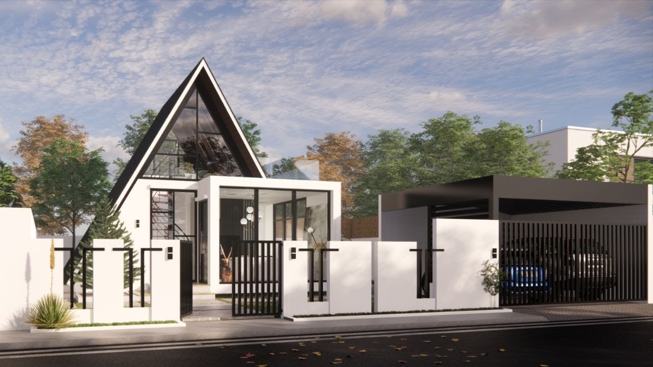 A-FRAME CABIN MODERN SIMPLE  TINY HOUSE DESIGN | ARKIPEACE