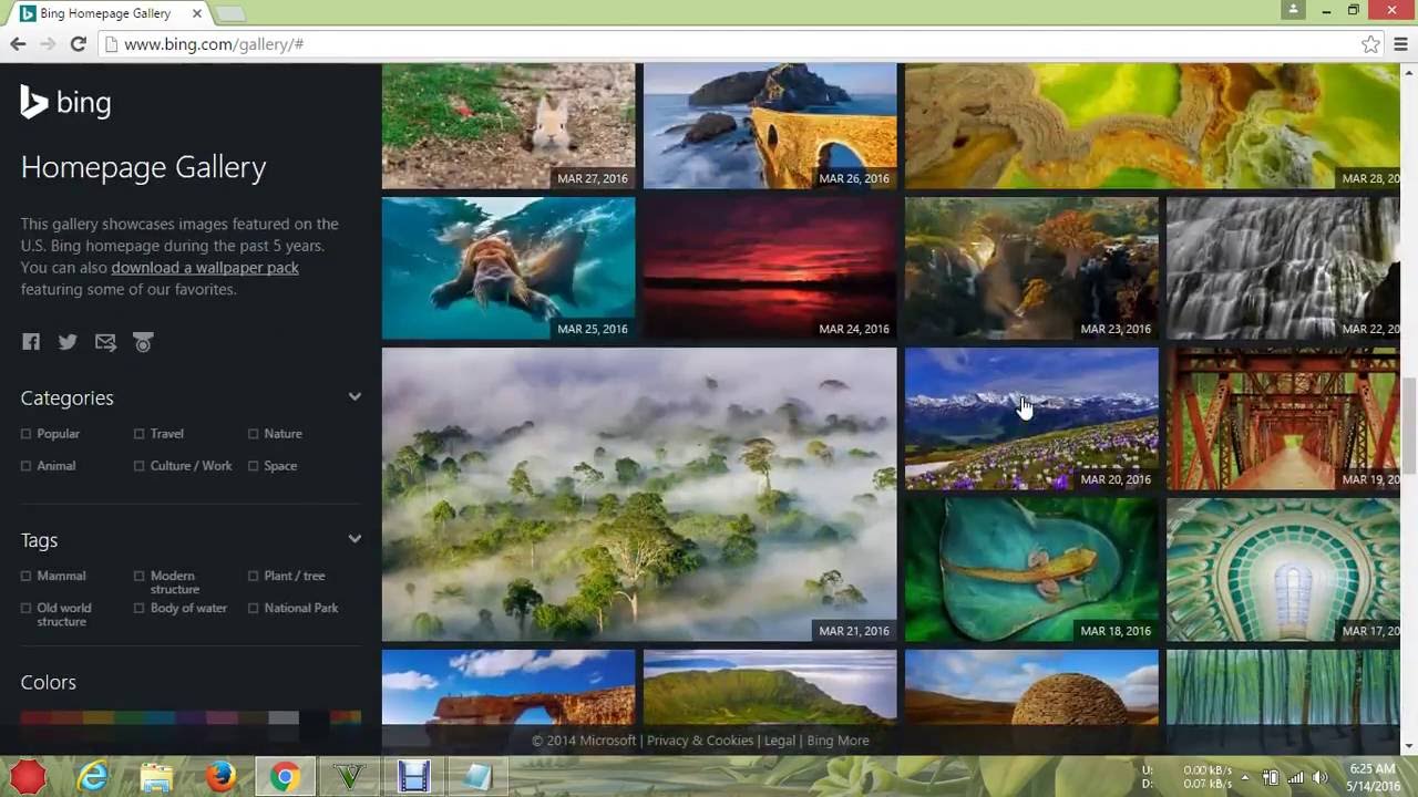 How to download wallpapers from bing gallery without bing watermark on them [ TUTO ]