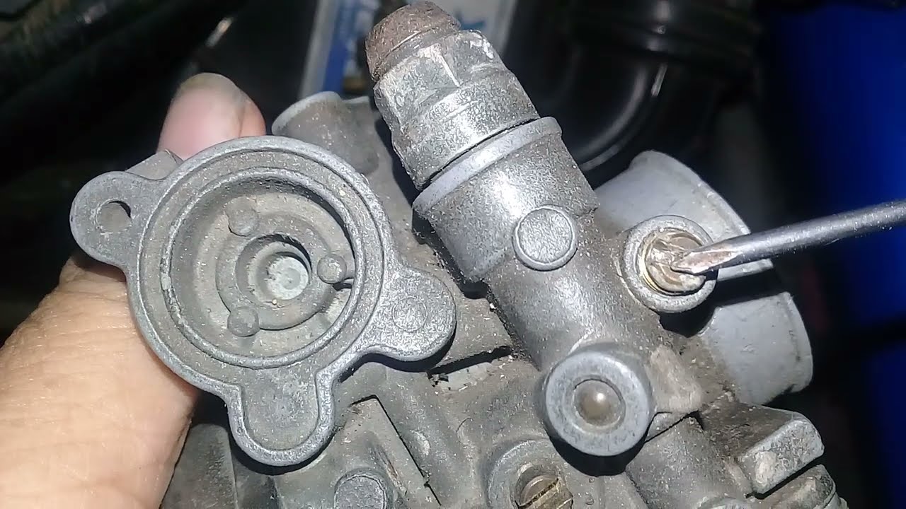 PENYEBAB BAUT SETELAN ANGIN KARBURATOR MOTOR SUZUKI SHOGUN R 110 TIDAK BISA DISETEL