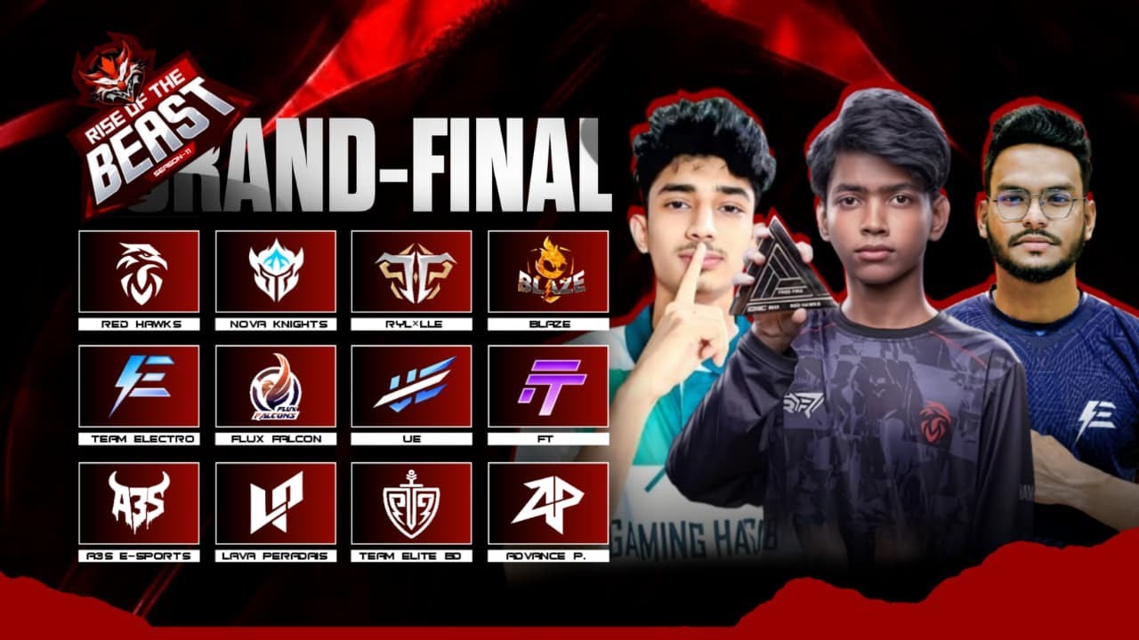 [🔴LIVE] RISE OF THE BEAST SSN- 3 II GRAND FINAL  @Blade_On_Top @RedHawksOfficials