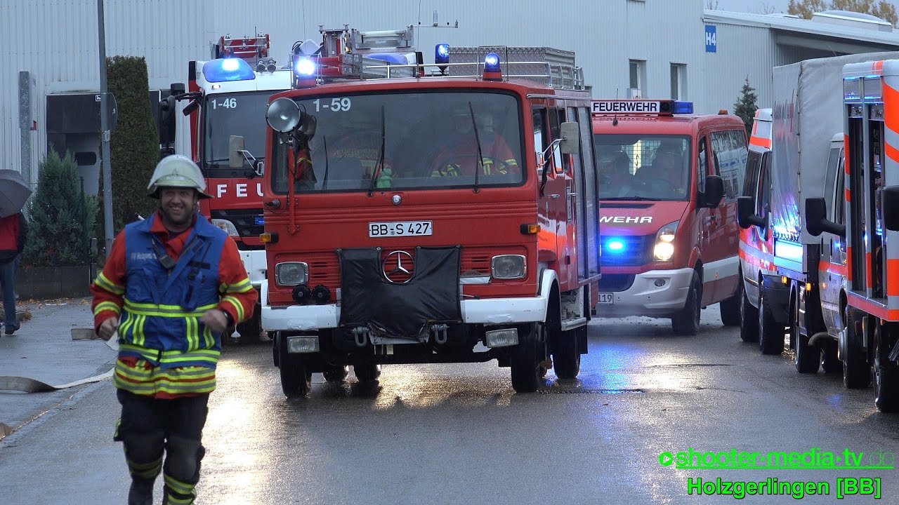 [UNFALL & BRAND] + HAUPTÜBUNG FEUERWEHR & DRK HOLZGERLINGEN - [Ü]