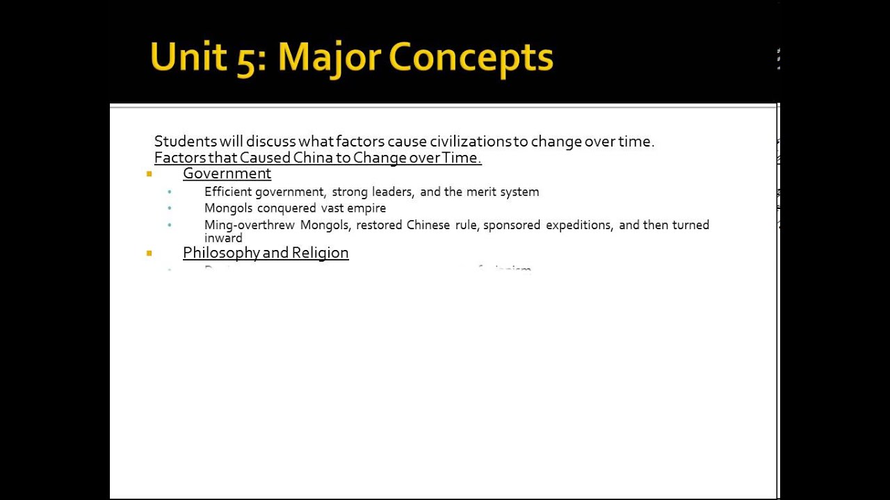 Japan's Golden Age Major Concepts