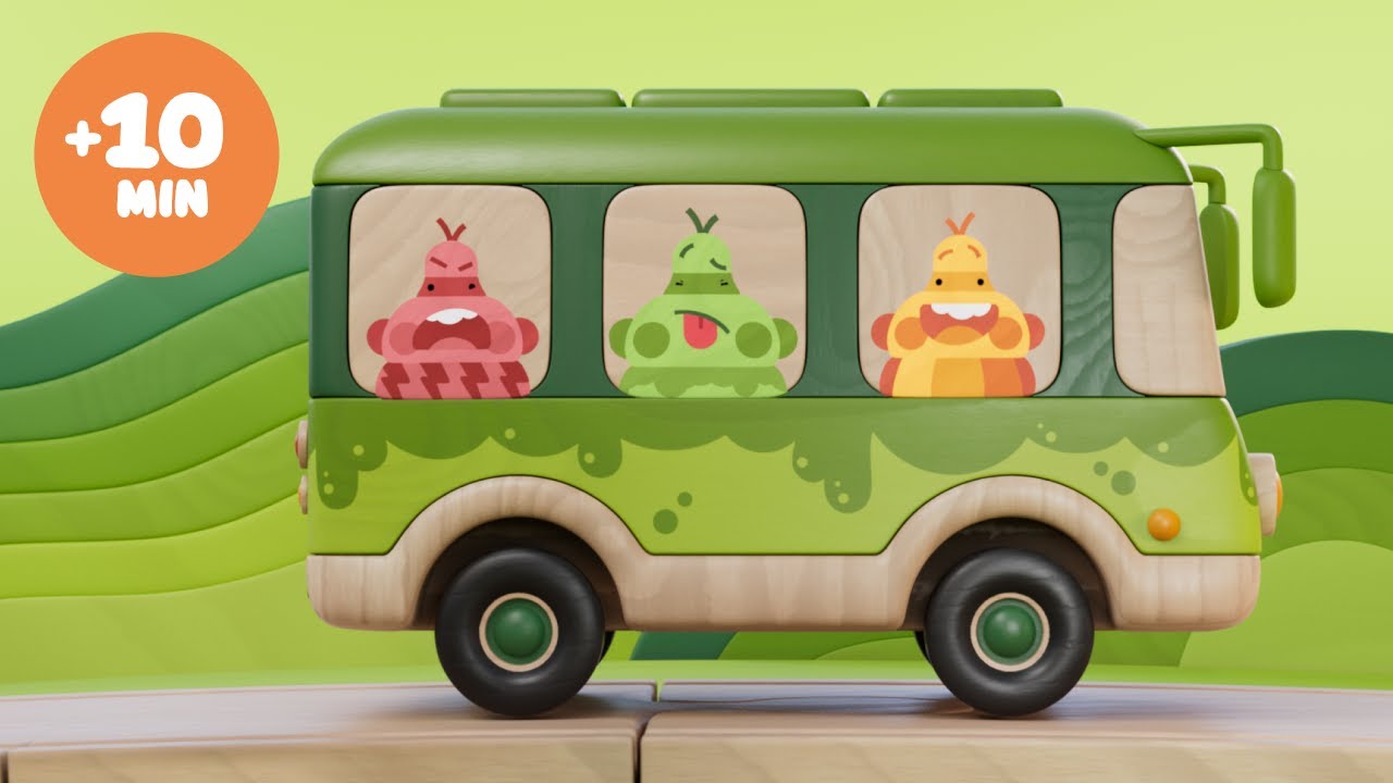 Las Ruedas del Autobús 🚌 | Canciones de Emociones, Animales y Más | Pim Pam Pino