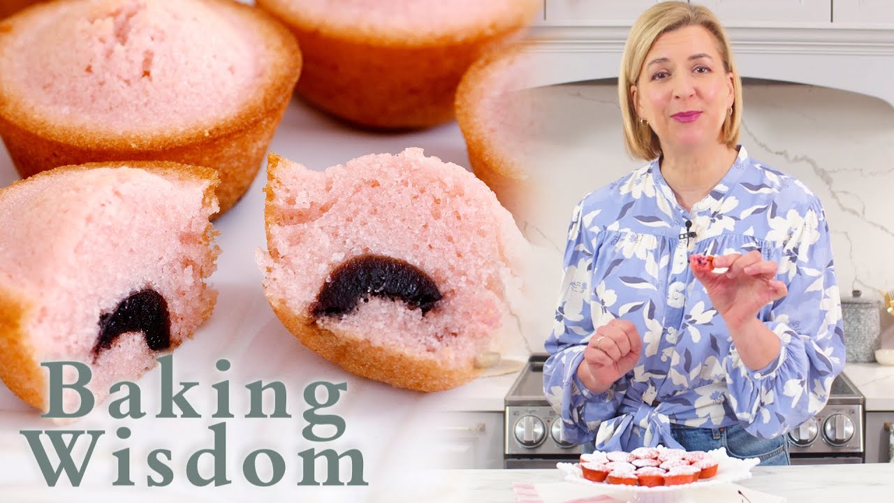 Anna Olson Makes Vegan Cherry Financier Cakes! | Baking Wisdom